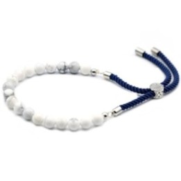Pulsera de hilo azul marino de Khaulita Blanca | HogarLider