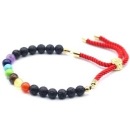 Pulsera de hilo rojo con Piedras Vólcanicas | HogarLider