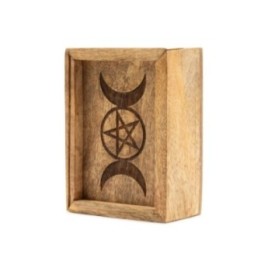 Pequeña caja de Tarot con soporte para cartas | HogarLider