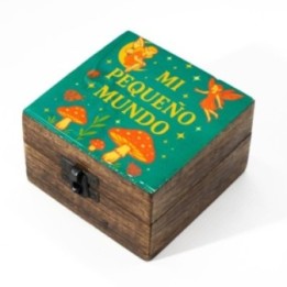Pequeña caja esmaltada - Mi Pequeño Mundo | HogarLider