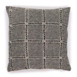 Funda de Cojín Clásico - Cuadros Gris - 40x40cm | HogarLider