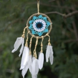 Atrapasueños-Macramé Azul12cm (Colores Surtidos) | HogarLider