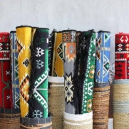 Alfombra Kilim 125x80 cm - Azul cielo | HogarLider