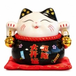 Hucha de cerámica con gato de la… · AW-MCat-16 | HogarLider