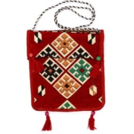 Bolso bandolera rojo Kilim Festival | HogarLider