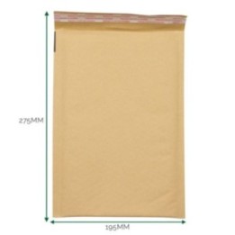 Sobre kraft acolchado con burbuja (195x275+40mm) | HogarLider