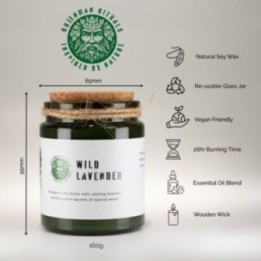 Vela de soja Woodwick Greenman… · AW-WSoyC-01 | HogarLider