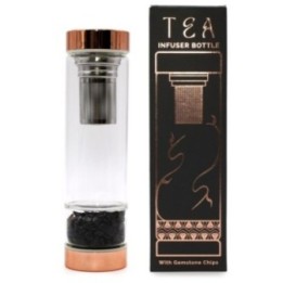 Botella de cristal para te - oro rosa - Onyx | HogarLider