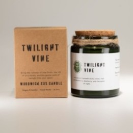 Vela de soja Greenman Woodwick - Vid Crepuscular | HogarLider