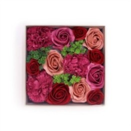 Caja Cuadrada - Rosas Vintage | HogarLider