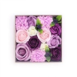 Caja Cuadrada - Rosa Lavanda y Clavel | HogarLider