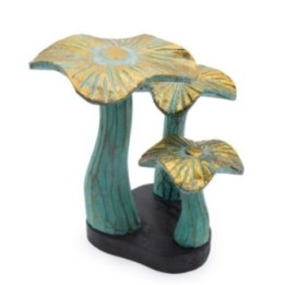 Pequeño arte de seta dorada - 20cm - Greenwash | HogarLider