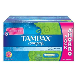 Tampax Compak Tampón Super 36 U | HogarLider