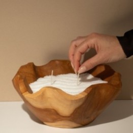 Arena para velas sin fragancia - Blanca - 300 g | HogarLider