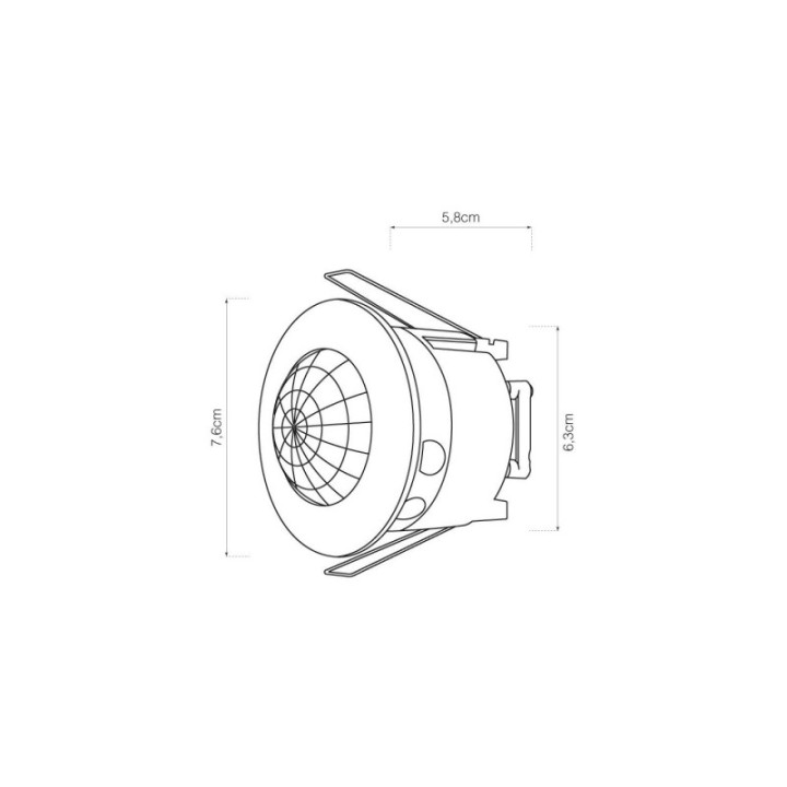DETECTOR MOVIMIENTO EMPOTRABLE 360° EDM | HogarLider