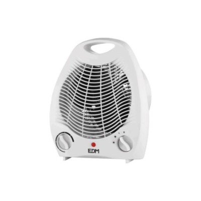 CALEFACTOR COMPACTO 1000 - 2000 W BLANCO, 21 x 12,5 x 27 cm