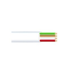 CABLE TELEFÓNICO PLANO 4 VIAS BLANCO EURO/m | HogarLider