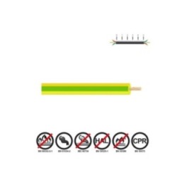 CABLECILLO H07Z1-K 6,00 mm² BICOLOR EURO/m | HogarLider