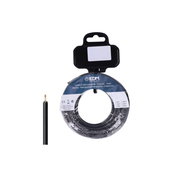 CARRETE CABLECILLO H07Z1-K 2,50 mm² NEGRO, 25 m | HogarLider