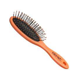 Eurostil Pequeño Cepillo Oval Naranja Fluor 1un | HogarLider