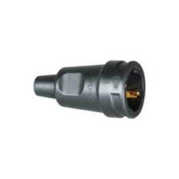 BASE AEREA 2P+T GOMA 16A 250V NEGRO. KOPP | HogarLider