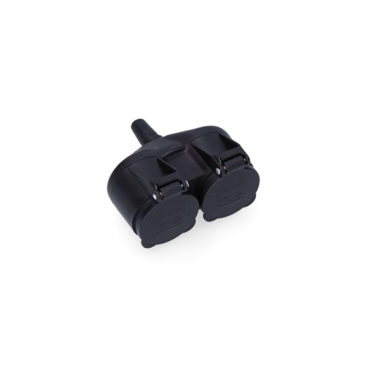 DOBLE BASE DE GOMA T/TL IP44 16A CON TAPAS | HogarLider