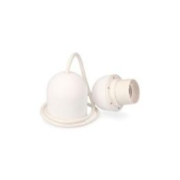 CONJUNTO COLGANTE BLANCO E27 LONGITUD 80cm | HogarLider