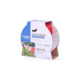 CINTA DE BALIZA BLANCA/ROJA 50 mm x 200 m | HogarLider