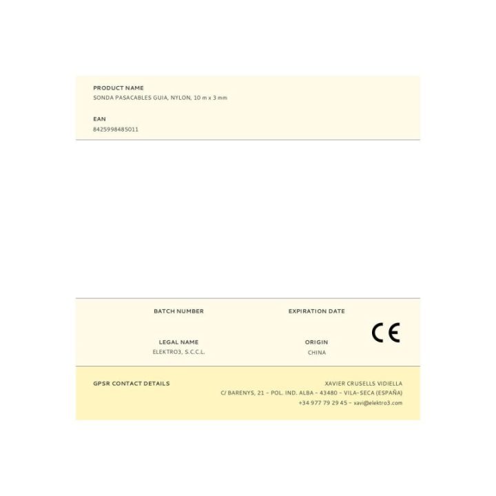 SONDA PASACABLES GUÍA, NYLON, 10 m x 3 mm | HogarLider