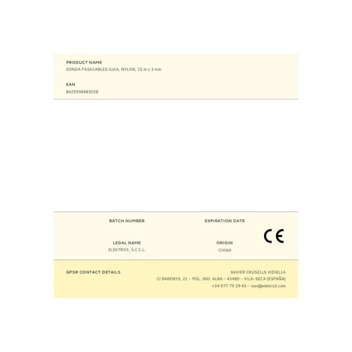SONDA PASACABLES GUÍA, NYLON, 15 m x 3 mm | HogarLider