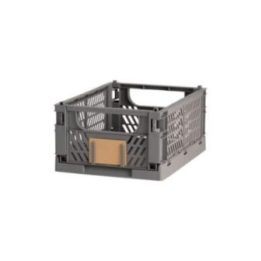 CAJA ALMACENAJE PLEGABLE GRIS 33 x 24,5 x 15 cm | HogarLider