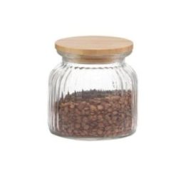 BOTE DE COCINA DE VIDRIO + BAMBÚ 600 ml | HogarLider