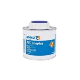 ADHESIVO PVC UNEPLAS BOTE CON PINCEL 500 ml | HogarLider