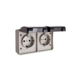 BASE DOBLE T/TL ESTANCA, 16 A 250 V IP44 | HogarLider