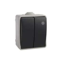 DOBLE CONMUTADOR ESTANCO, 10 AX 250V~. IP54 | HogarLider