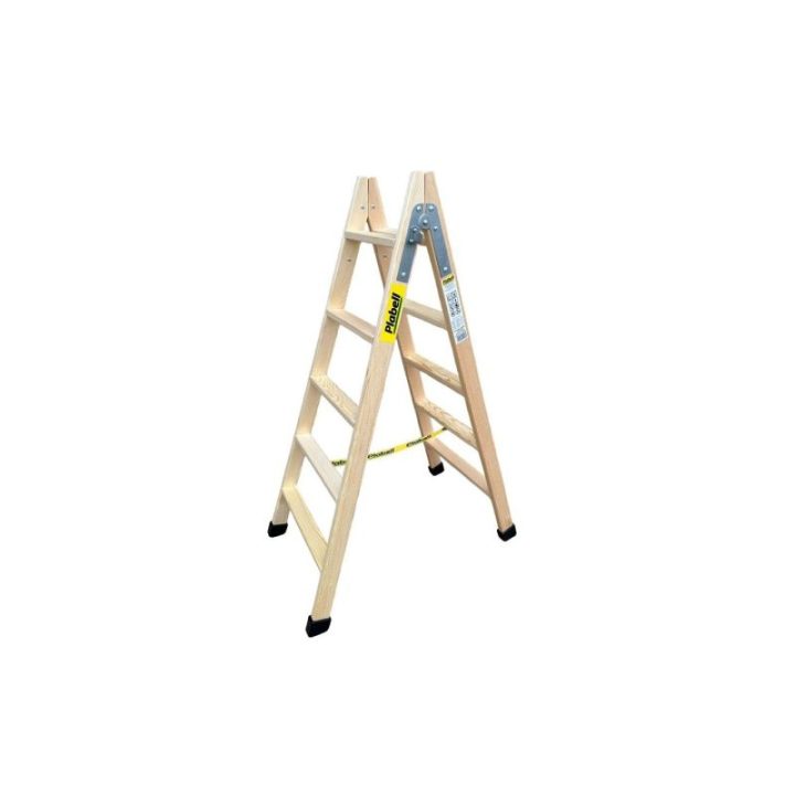 ESCALERA DE MADERA 5 PELDAÑOS 139cm PLABELL | HogarLider