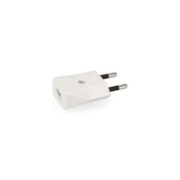 CLAVIJA 10A 250V BLANCA 4mm (RETRACTILADA) EDM | HogarLider
