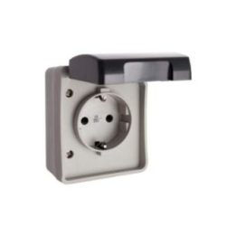 BASE FIJA ESTANCA, 2P+T 16 A 250V~ IP44 | HogarLider