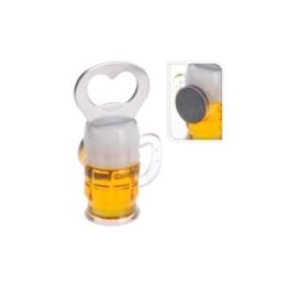 DESCAPSULADOR FORMA DE JARRA DE CERVEZA CON IMÁN | HogarLider