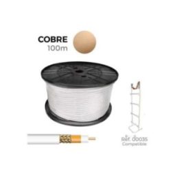 CABLE COAXIAL APANTALLADO RG6 COBRE 100% EURO/m | HogarLider