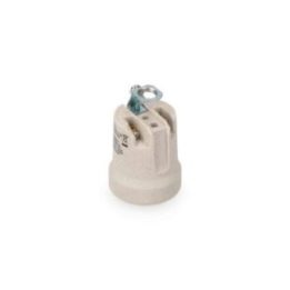PORTALÁMPARAS PORCELANA E-27 BEIGE (ENVASADO) | HogarLider