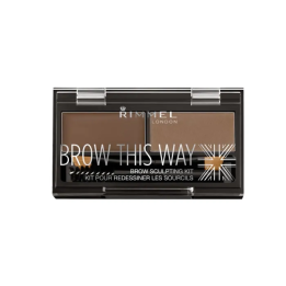 Rimmel Kit Sourcils Brow this way 002 Mid Brown | HogarLider