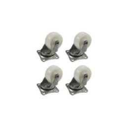 SET 4 RUEDAS 40mm BLANCAS 45x40mm | HogarLider