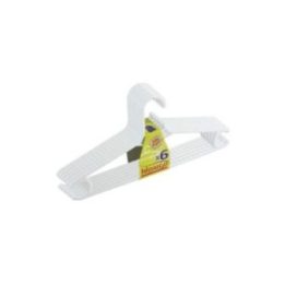 PERCHAS DOBLE GRUESO COLOR BLANCO, 6 uds | HogarLider