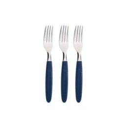 TENEDOR DE MESA IPANEMA AZUL 19,1 cm 3 uds | HogarLider