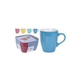 TAZAS DE CAFÉ COLORES SURTIDOS 340 ml, 4 uds | HogarLider