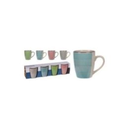 TAZAS DE CAFÉ COLORES SURTIDOS 275 ml, 4 uds | HogarLider