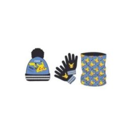 SET GORRO POMPON-GUANTES-BRAGA POKEMON | HogarLider