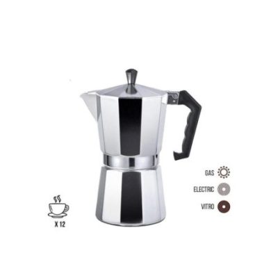 CAFETERA DE ALUMINIO 12 TAZAS