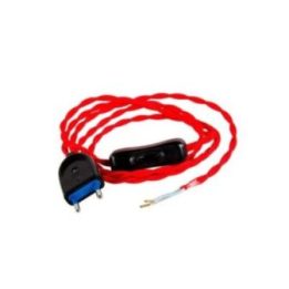 KIT CORDON 2 x 0,75 mm, 120 + 80 cm, 2 m, ROJO | HogarLider